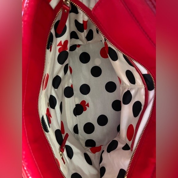 NWT Kate Spade NY Quilted Signature Spade Small Harmony Handbag Red & Dustbag ♠️ - Picture 5 of 9